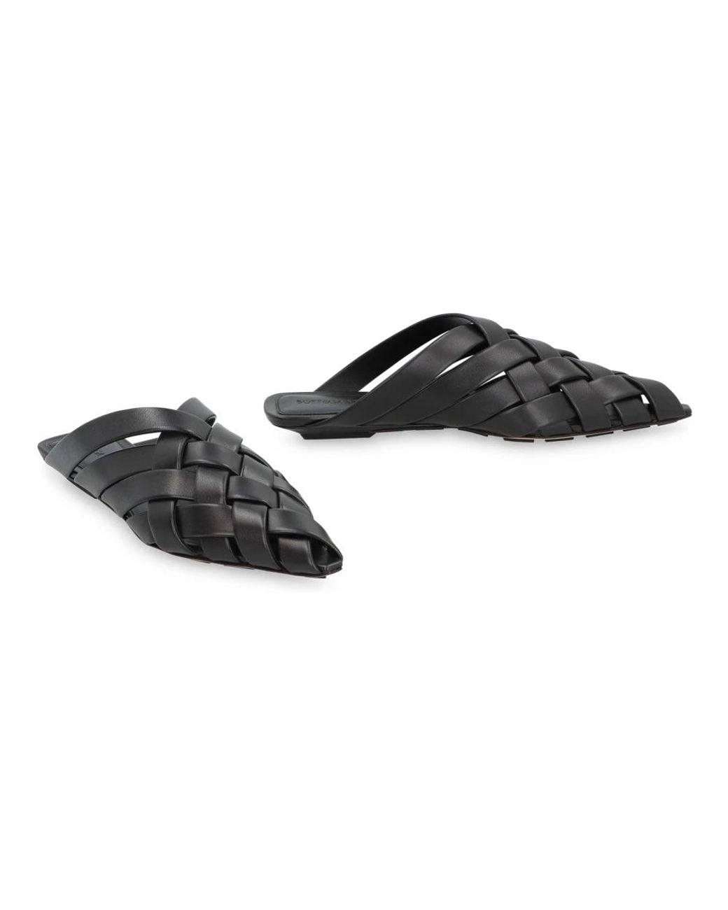 Bottega Veneta Black Mules