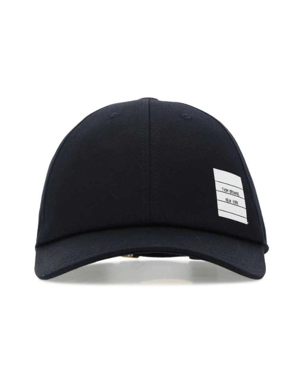 Thom Browne Mitternachtsblaue baumwoll-baseballkappe in Blue für Herren