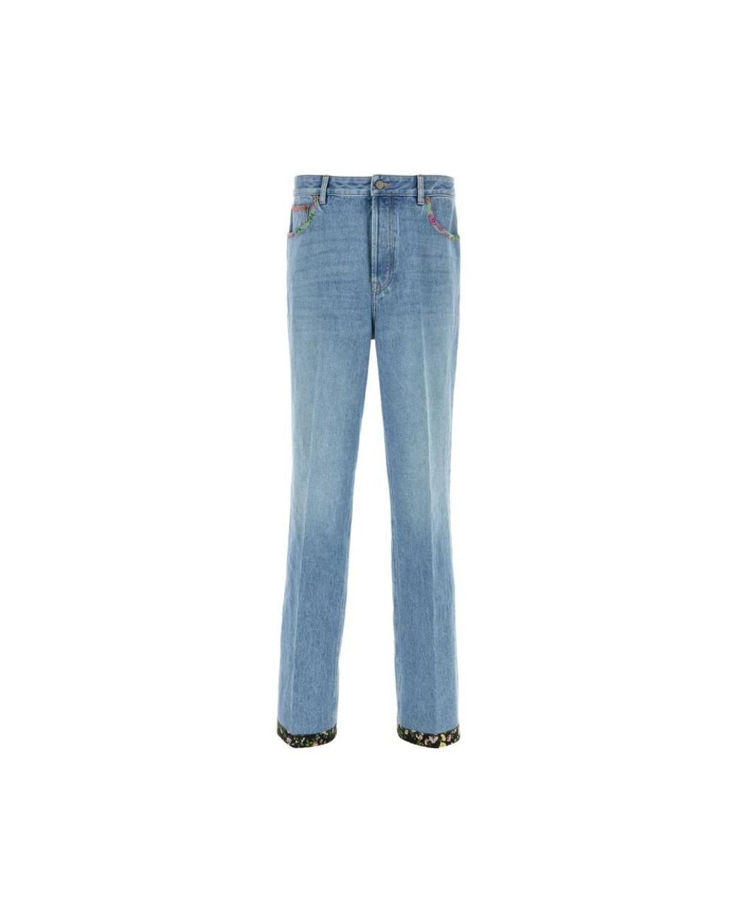Valentino Garavani Blue Straight Jeans for men