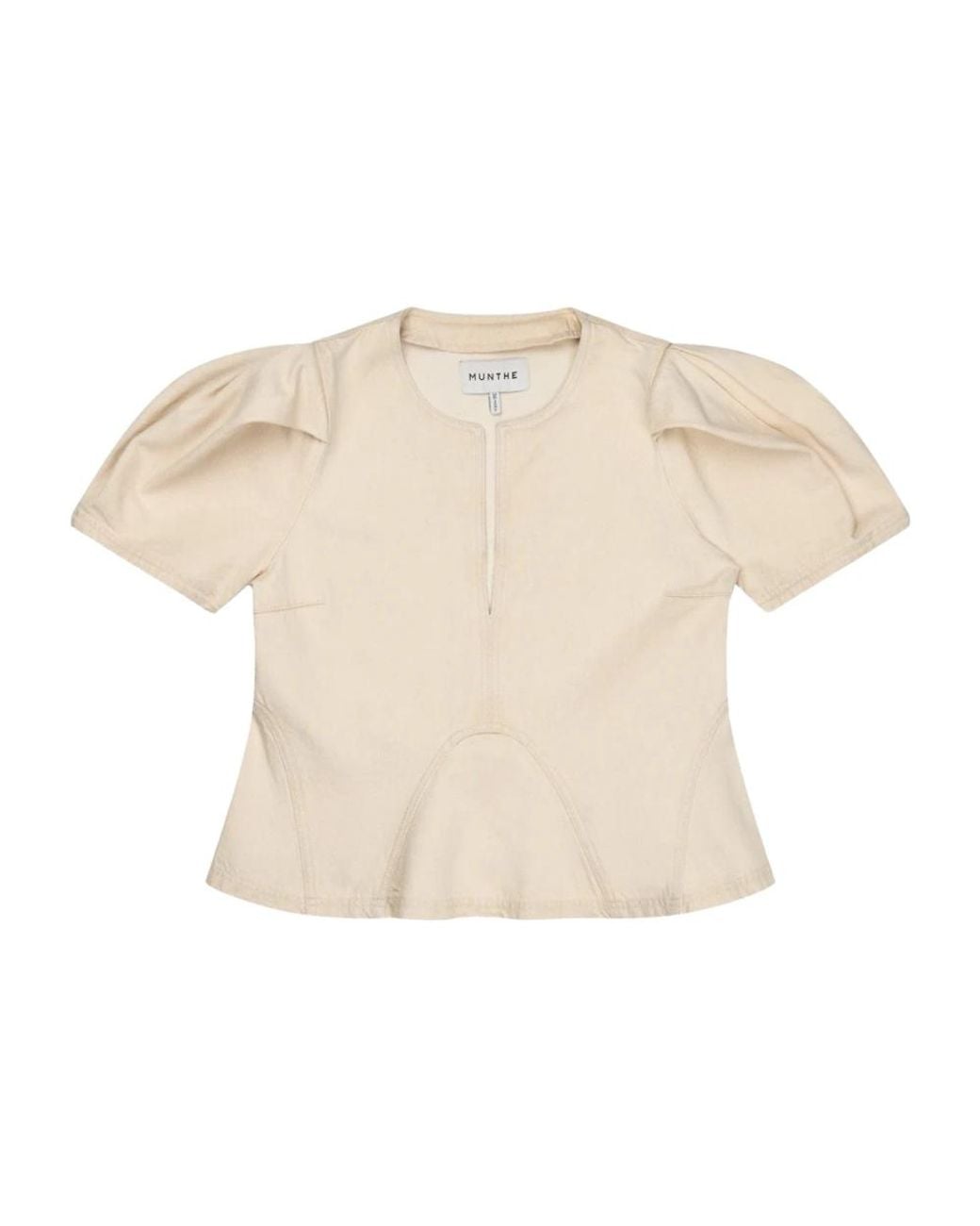 Blouses Munthe de color Natural