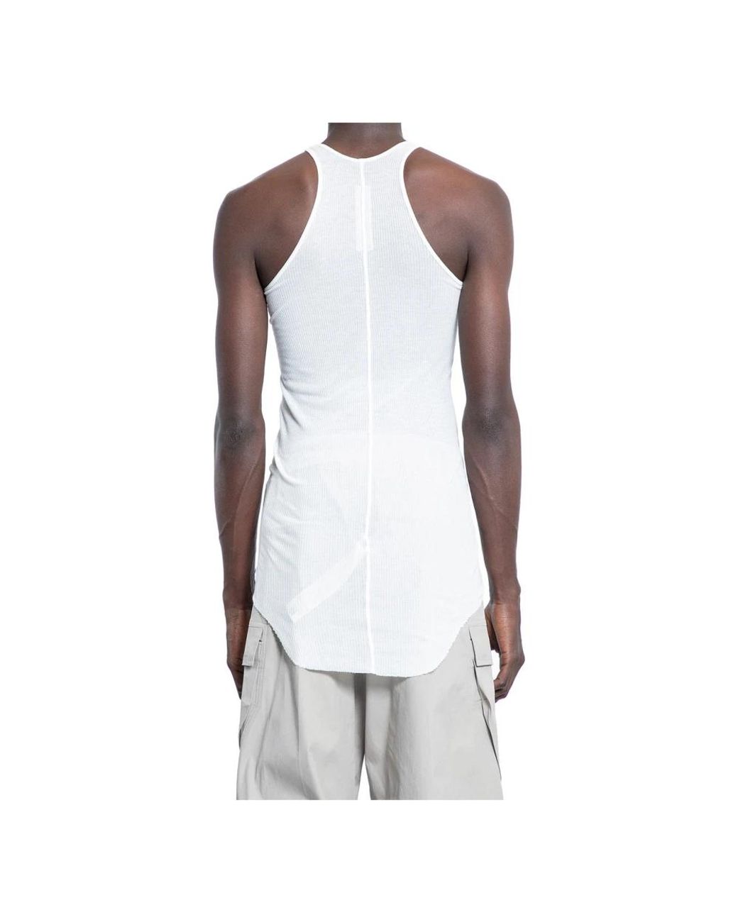 Rick Owens White Sleeveless Tops for men