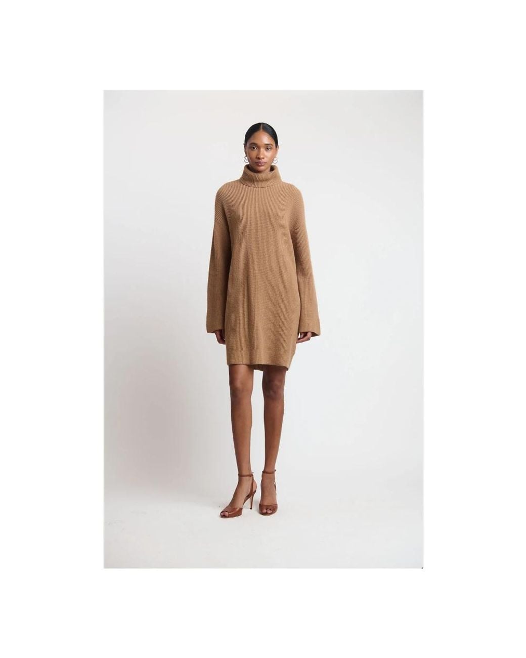 Ralph Lauren Brown Knitted Dresses