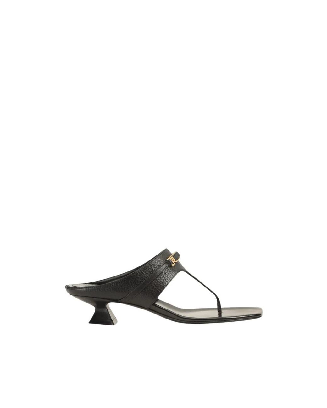 Sergio Rossi Black Heeled Mules