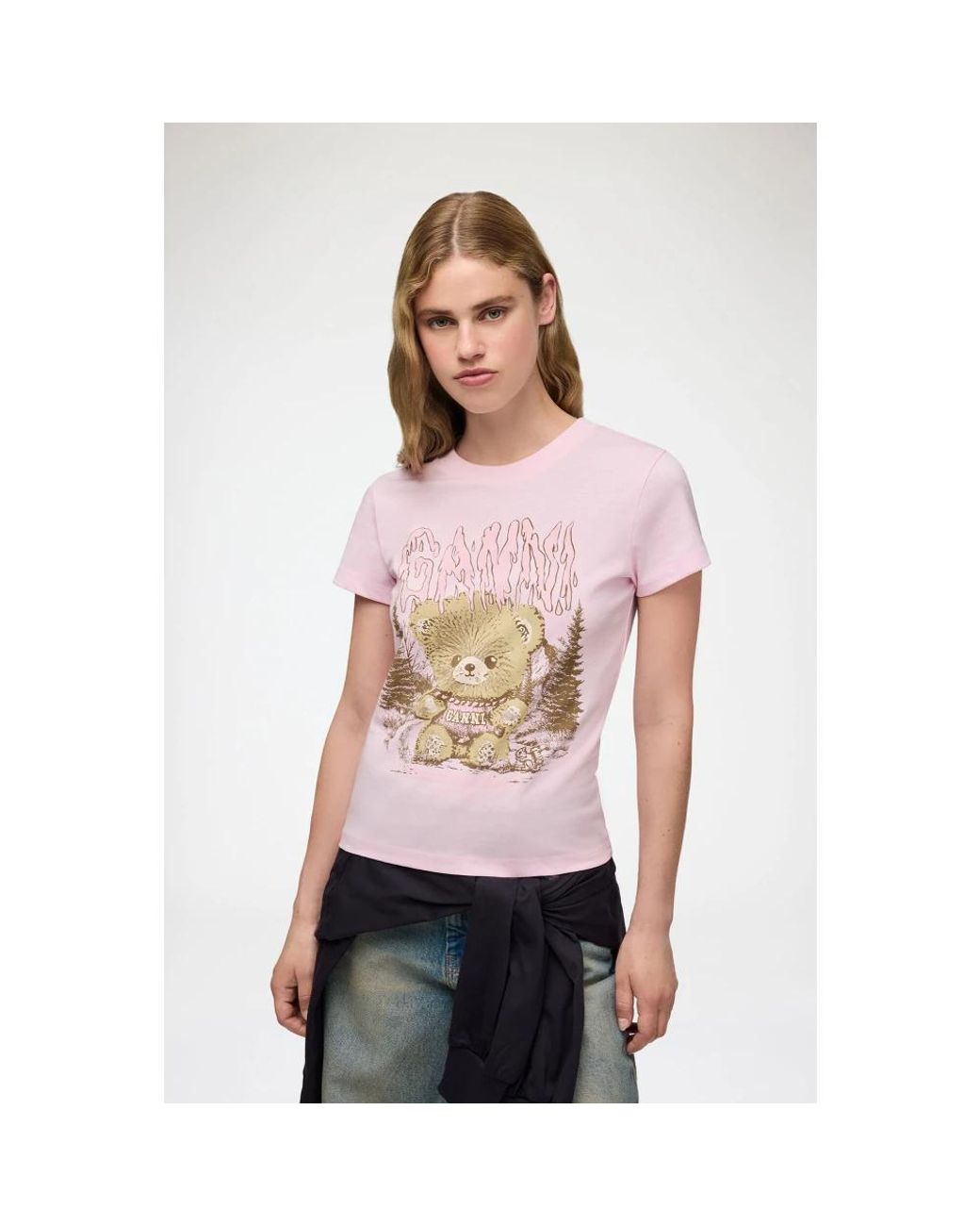 Ganni Pink T-Shirts