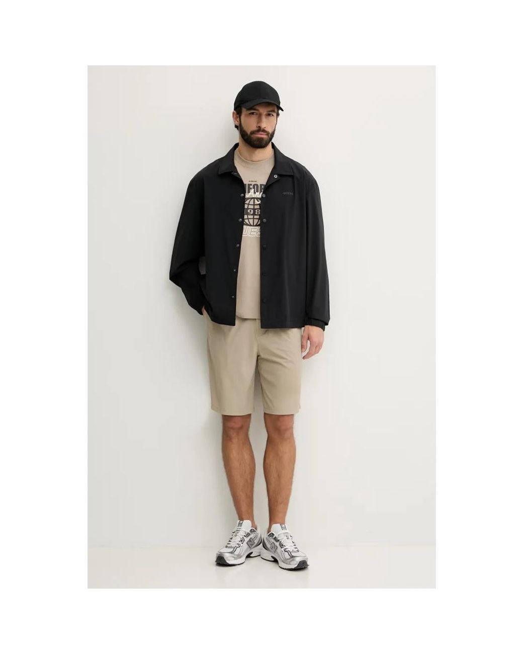 Light Jackets Guess de hombre de color Black