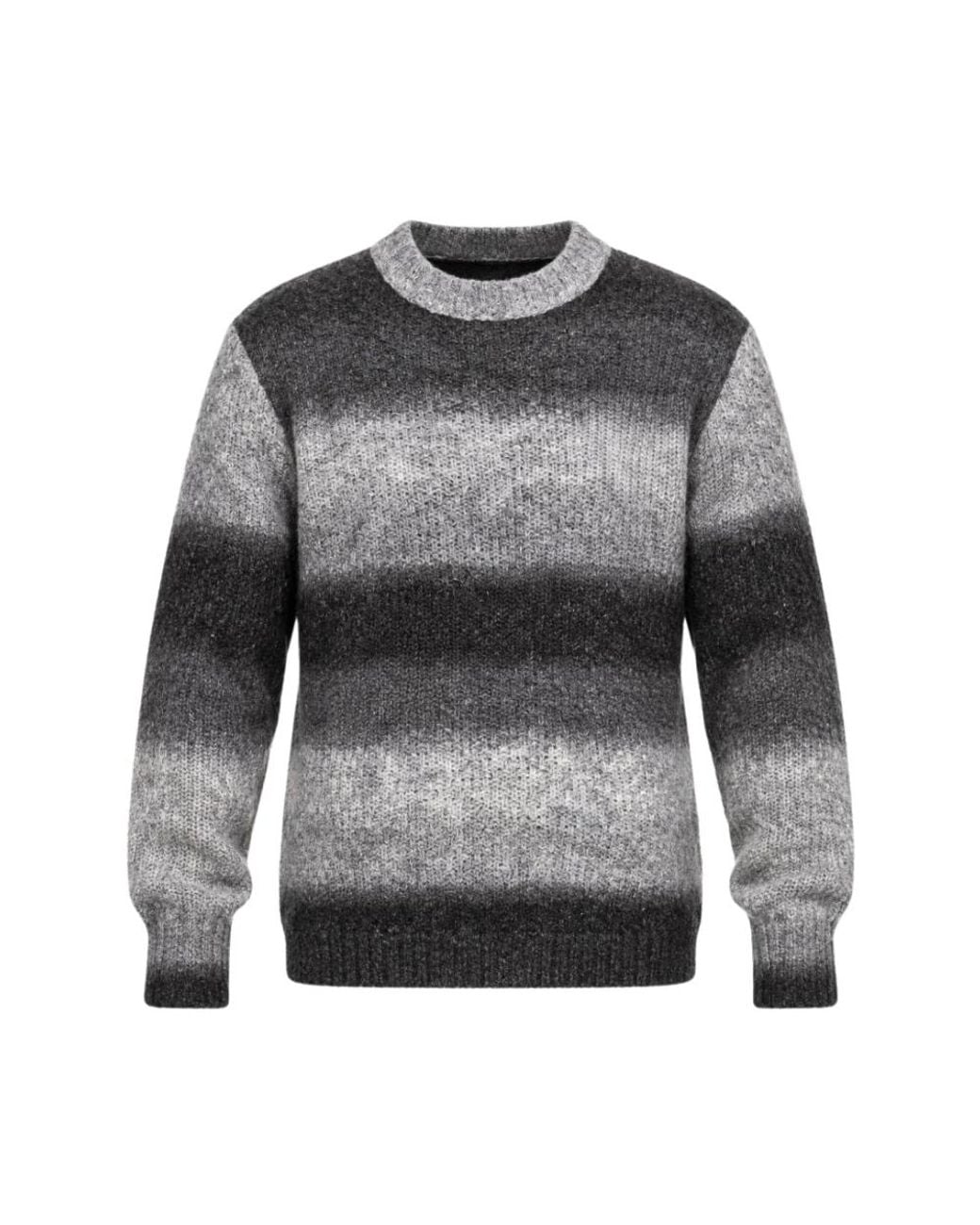 Daniele Alessandrini Gray Round-Neck Knitwear for men
