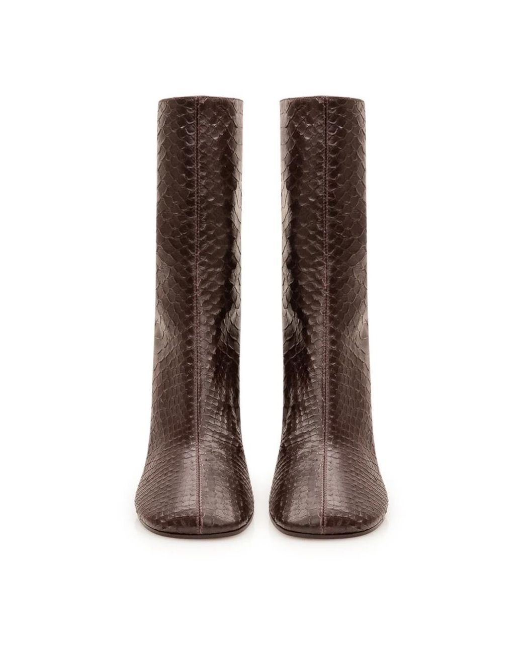 Paris Texas Brown Heeled Boots