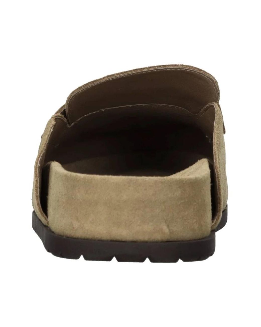Ash Brown Wildleder-Sabots