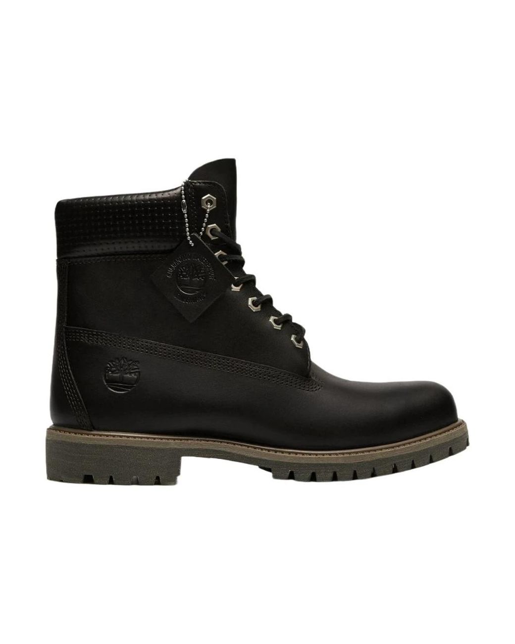 Timberland Black Lace-Up Boots for men