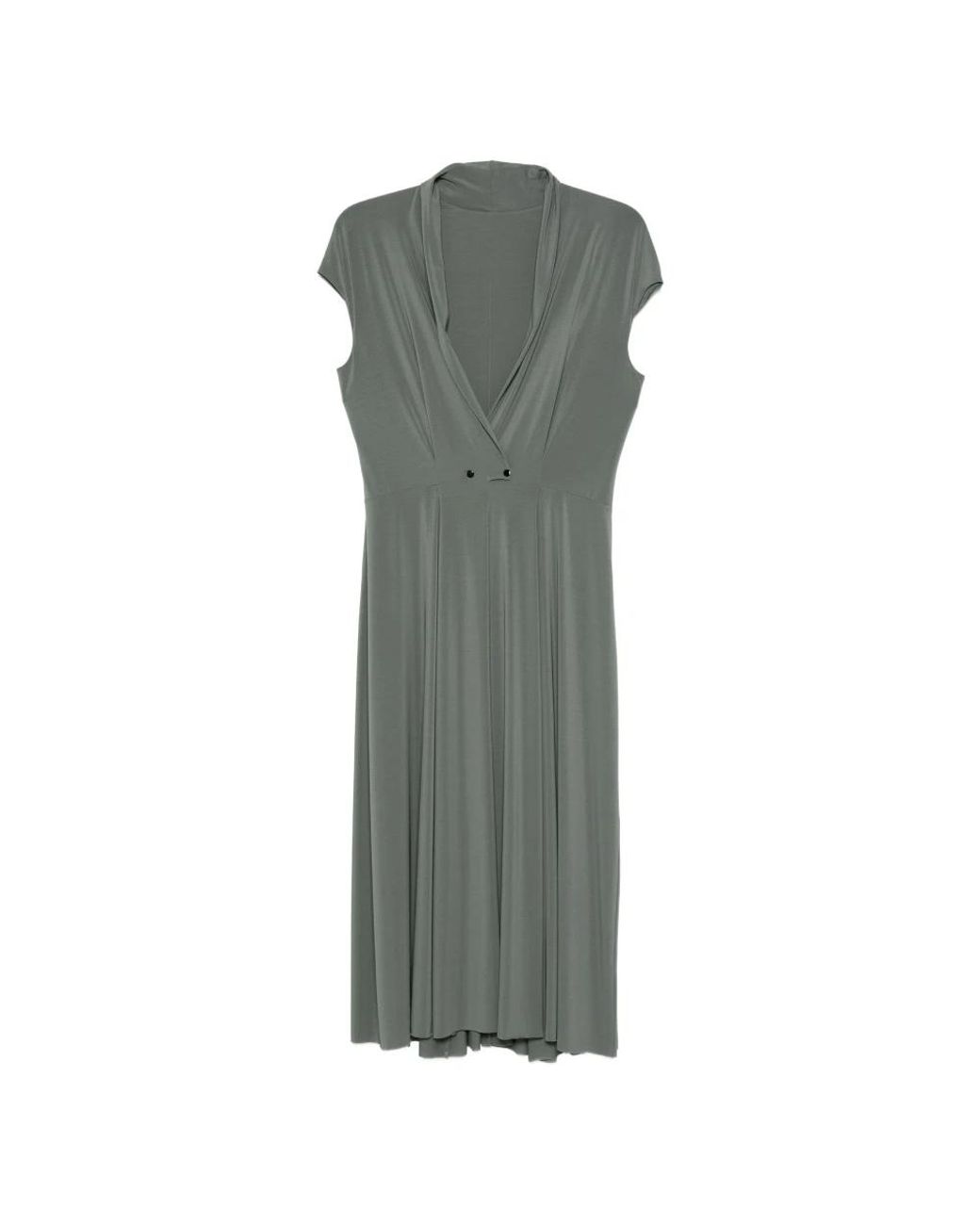 Alberta Ferretti Gray Midi Dresses