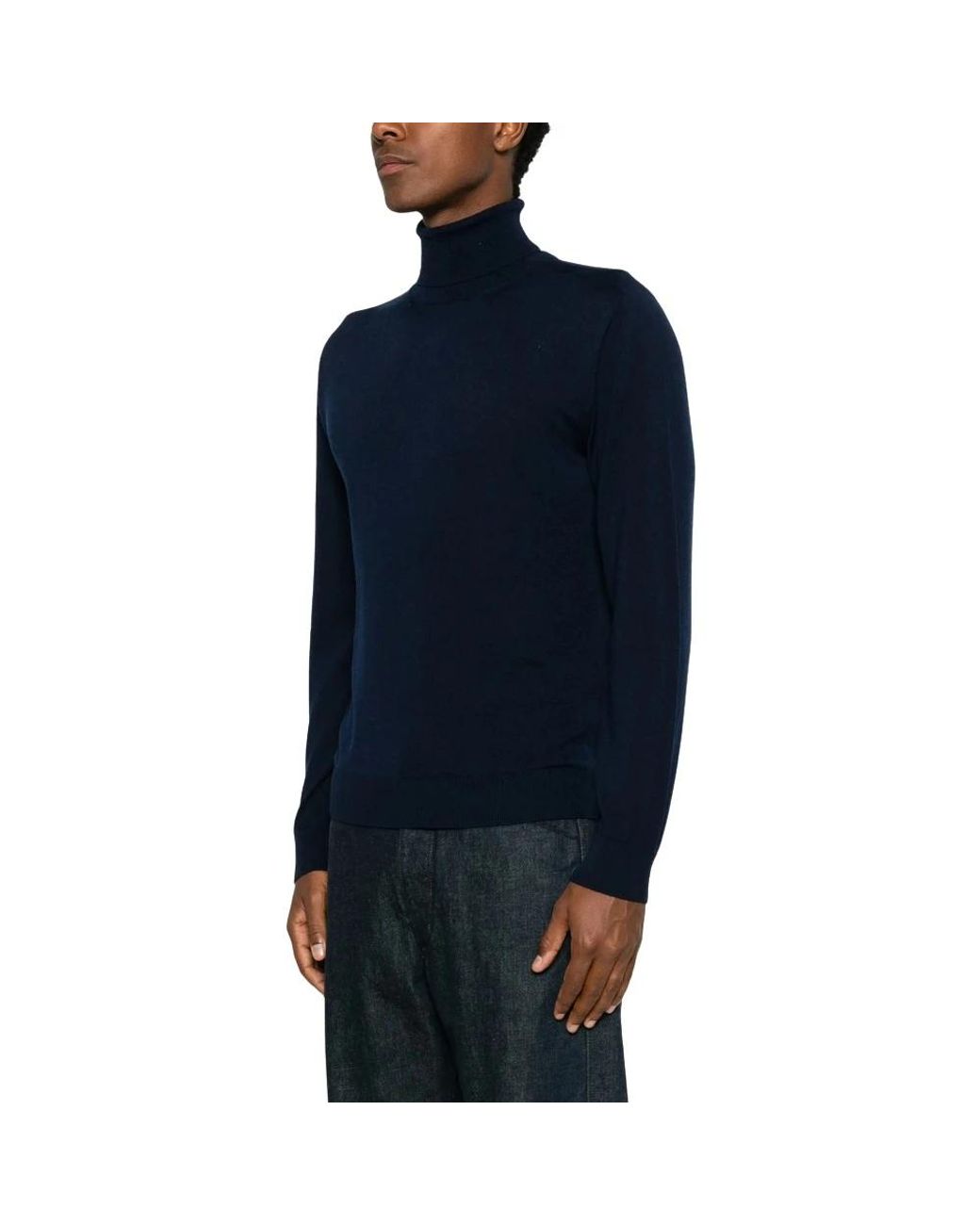 Canali Blue Turtlenecks for men
