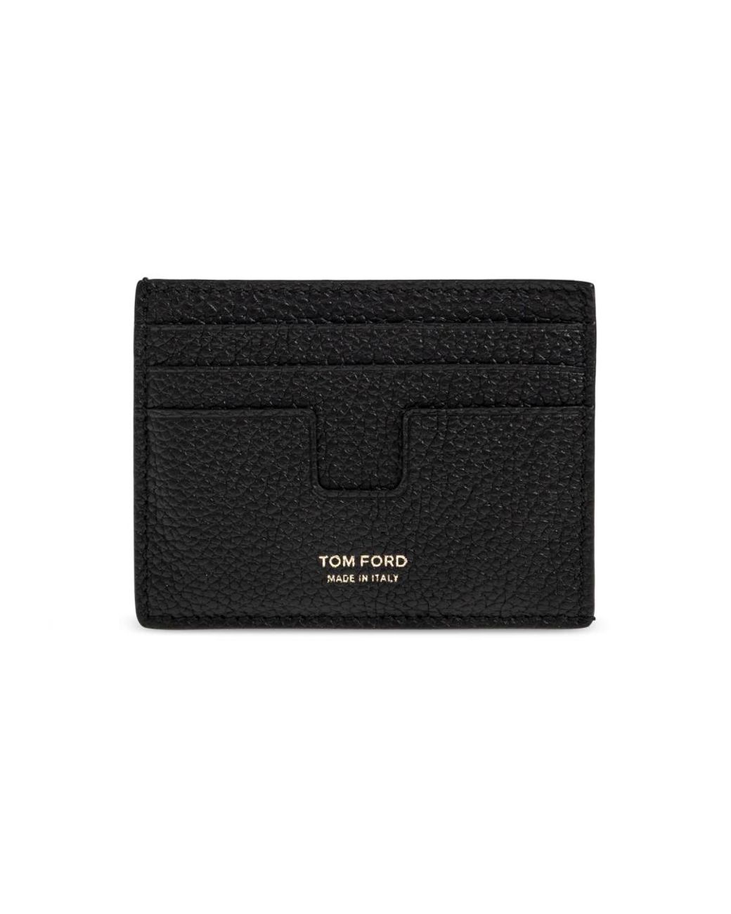Tom Ford Leren Kaarthouder in het Black voor heren