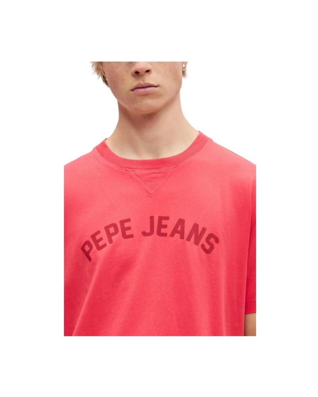 Pepe Jeans Red T-Shirts for men