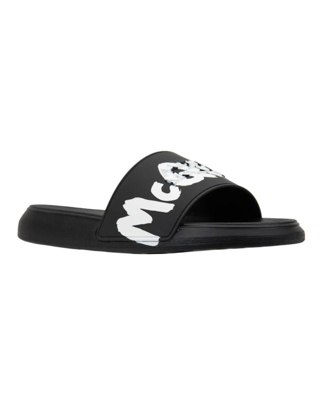 McQueen Black Sliders