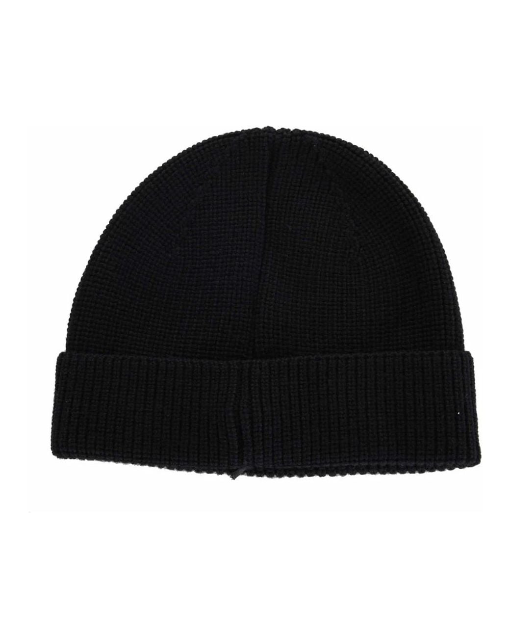 Beanies di Tagliatore in Black da Uomo
