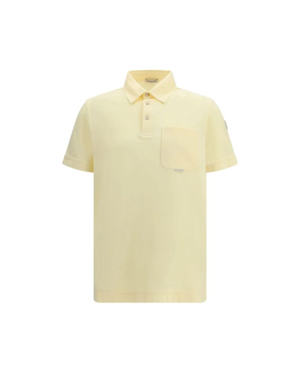Moncler Yellow Polo Shirts for men
