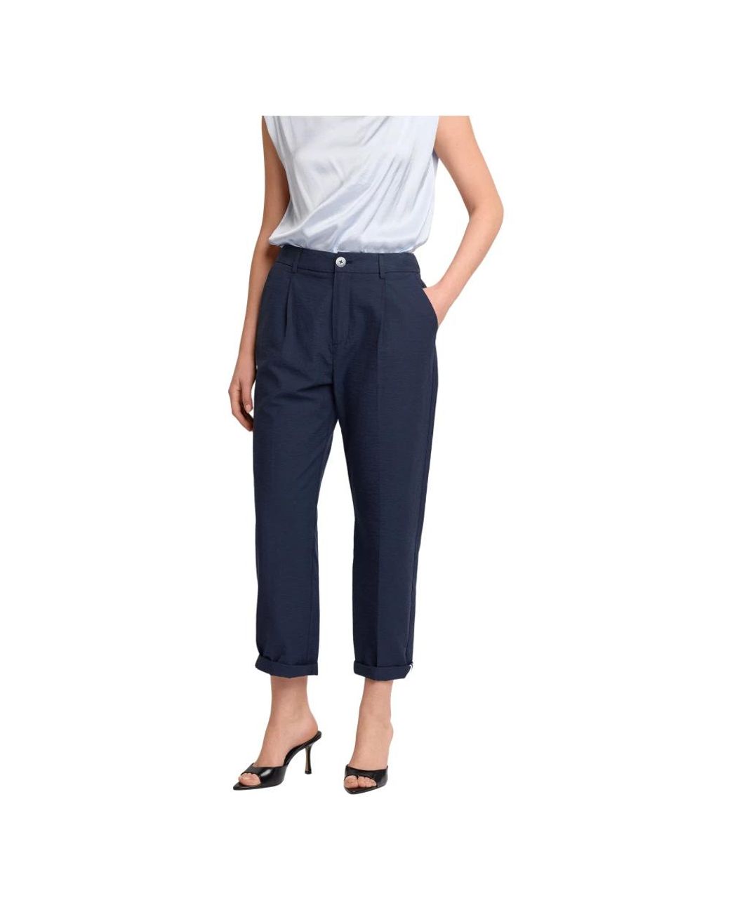 Kocca Blue Cropped Trousers