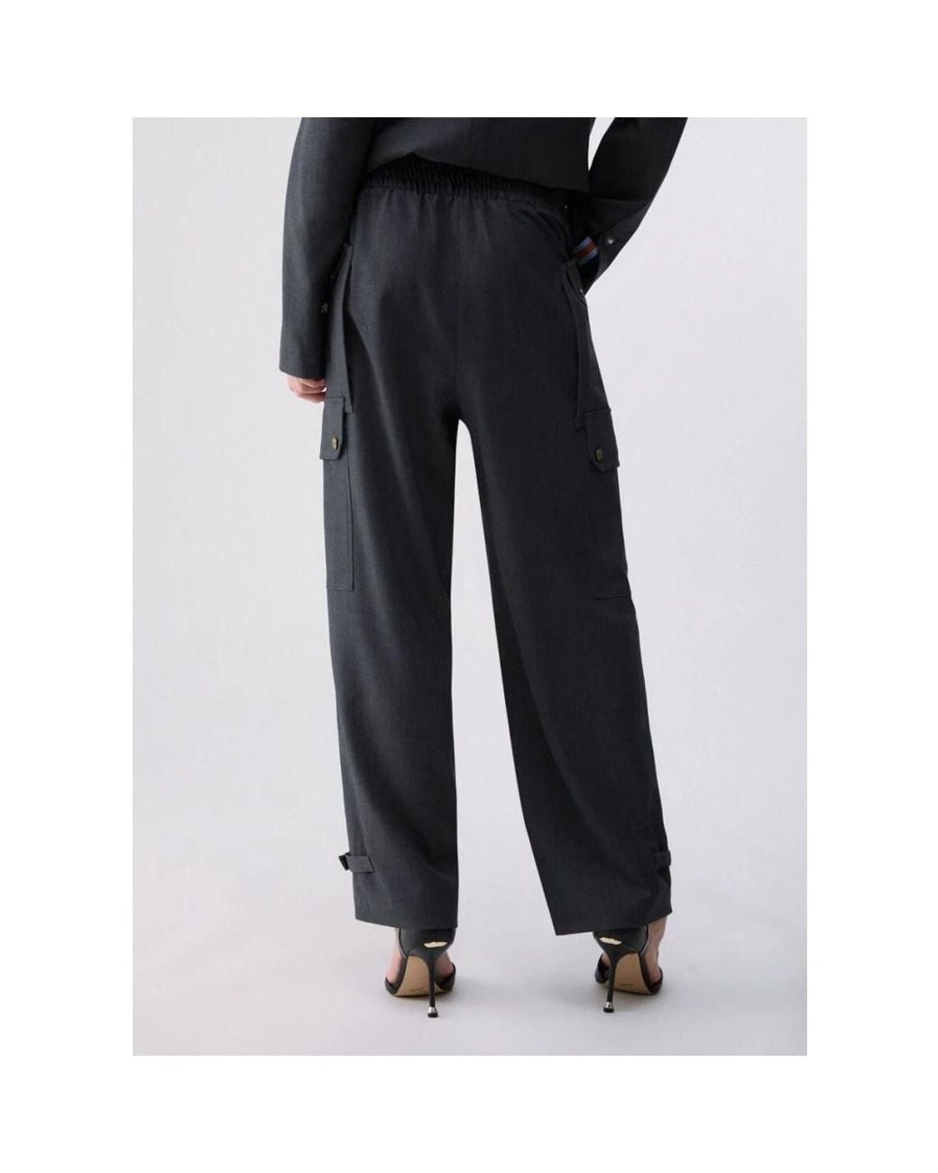 Liu Jo Black Wide Trousers