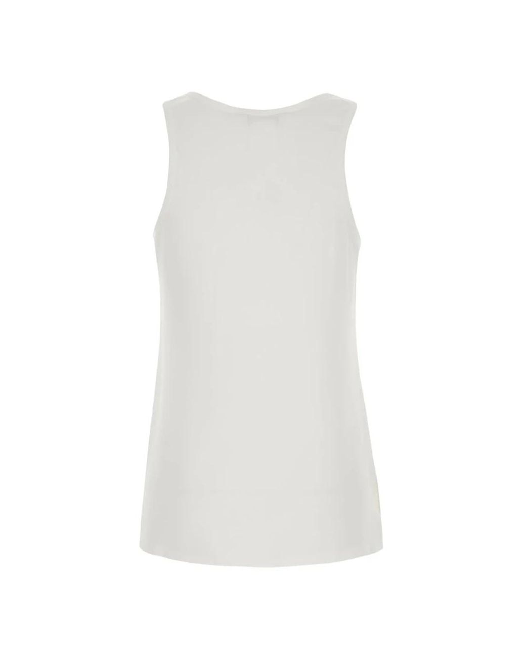 Max Mara White Sleeveless Tops