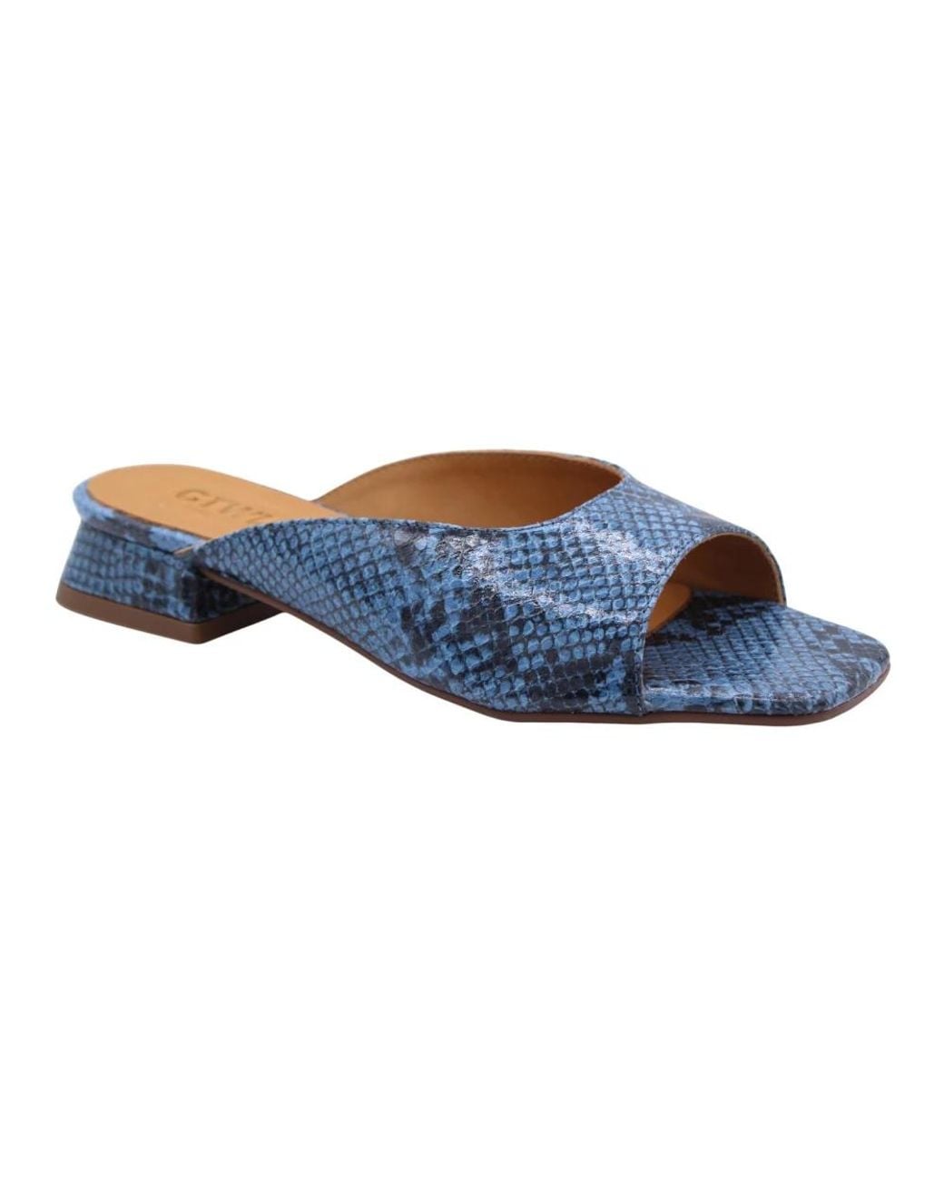 CTWLK Blue Heeled Mules