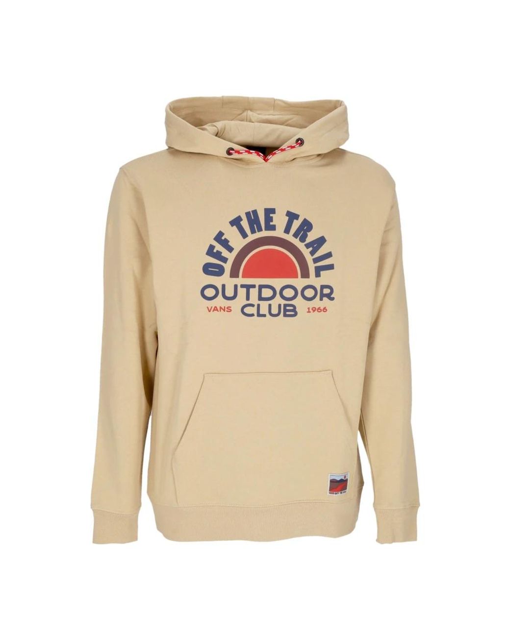 Vans Hoodies & Sweatvesten ,Katoen Outdoor Club Hoodie Sweatshirt Met Lange Mouwen in het Natural voor heren