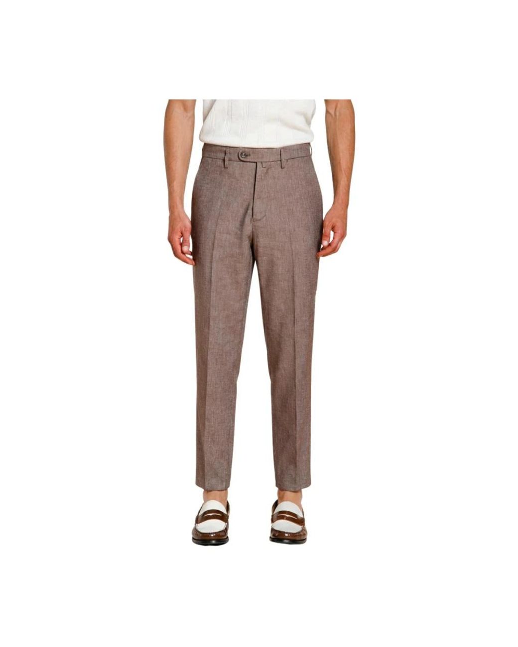 Mason's Gray Suit Trousers for men