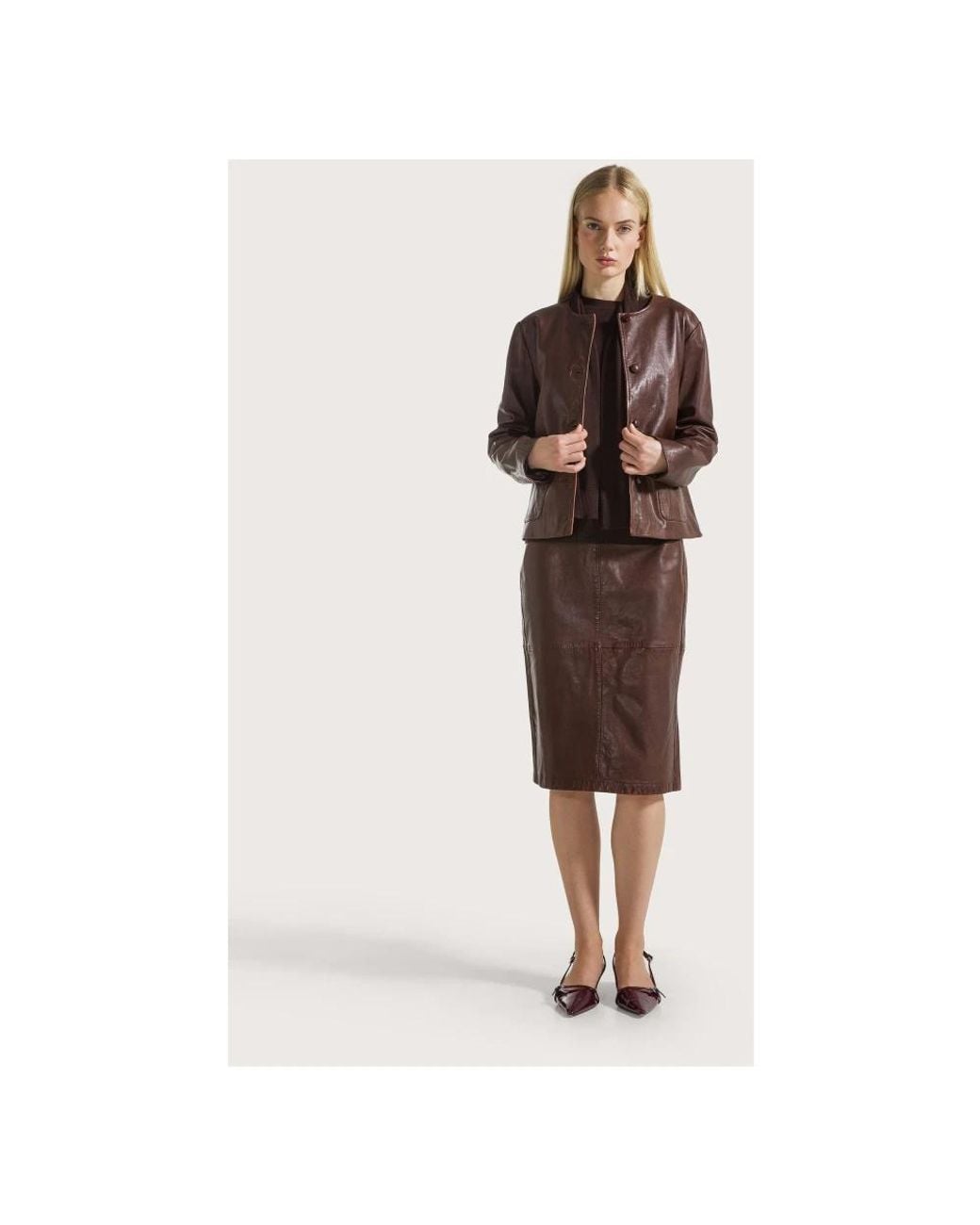 Seventy Brown Leather Jackets