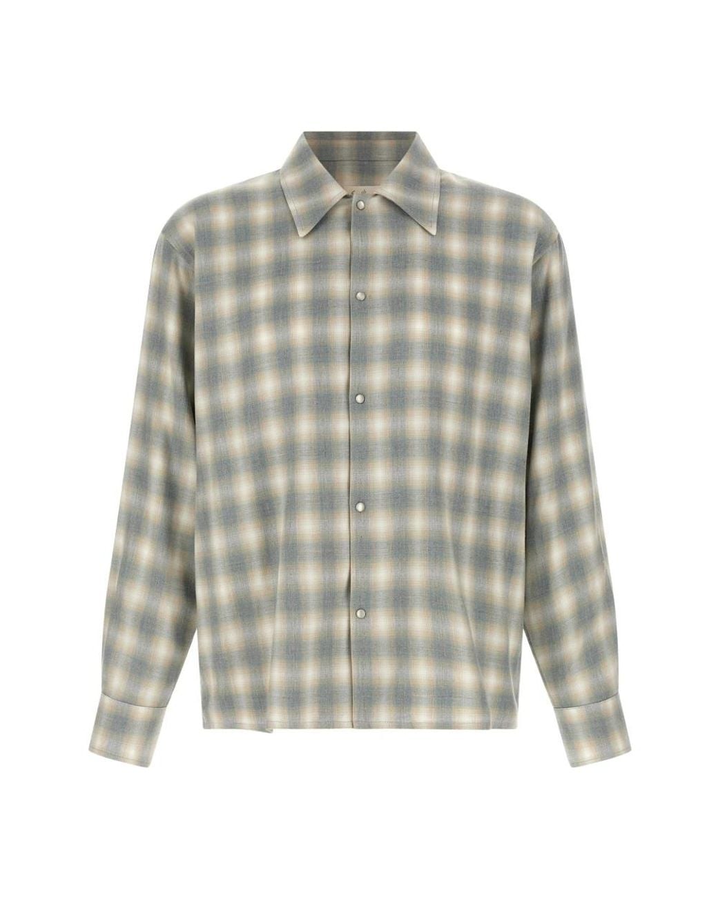Second/Layer Gray Casual Shirts for men