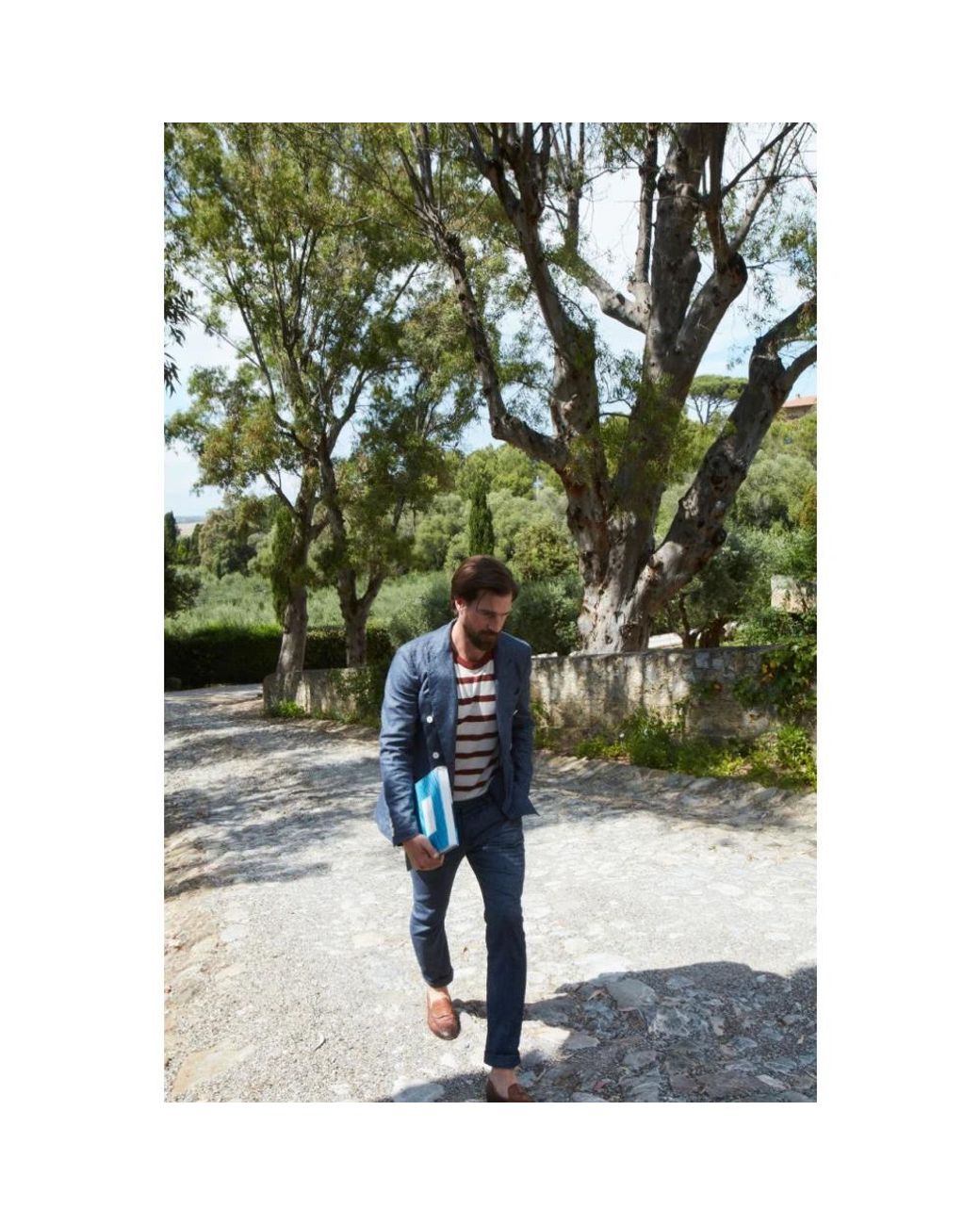 Mason's Blue Chinos for men