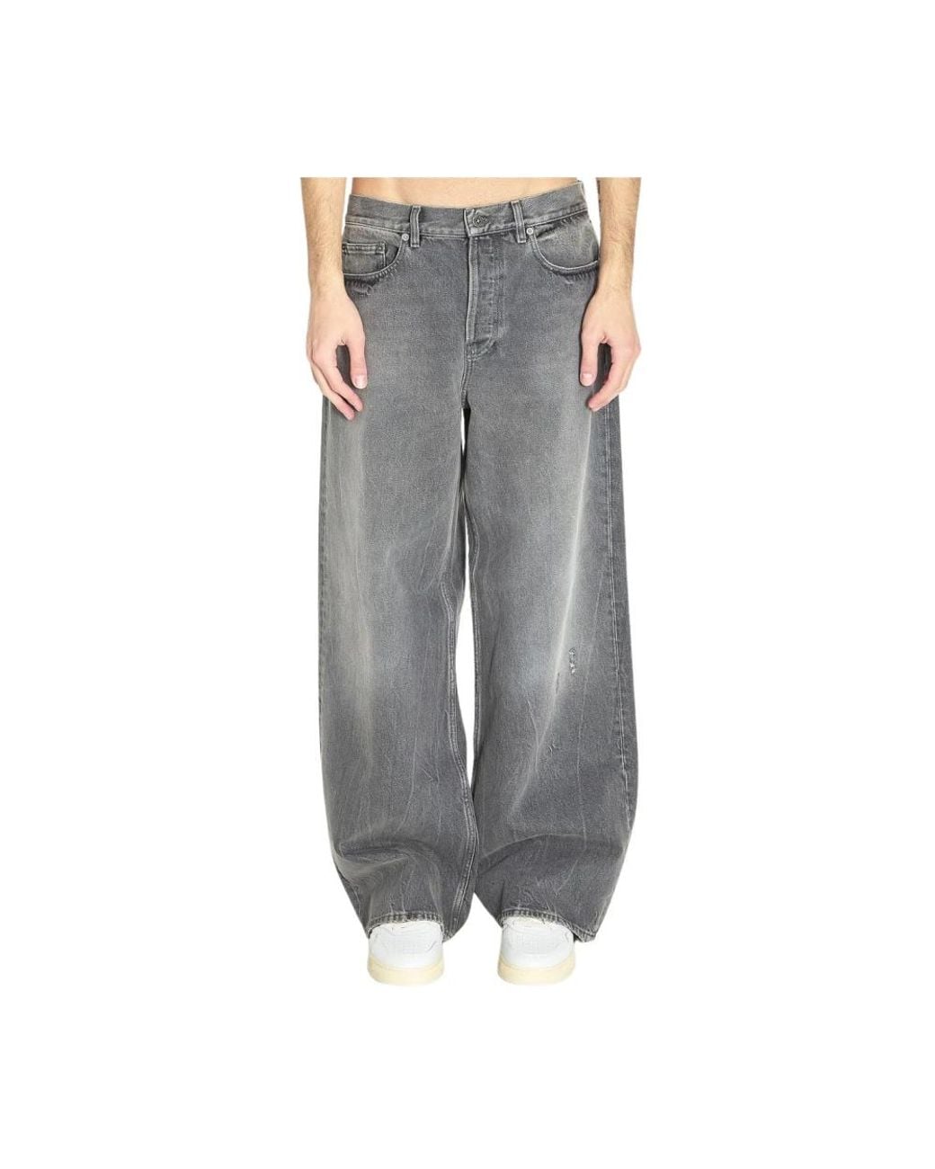 Golden Goose Deluxe Brand Gray Loose-Fit Jeans for men