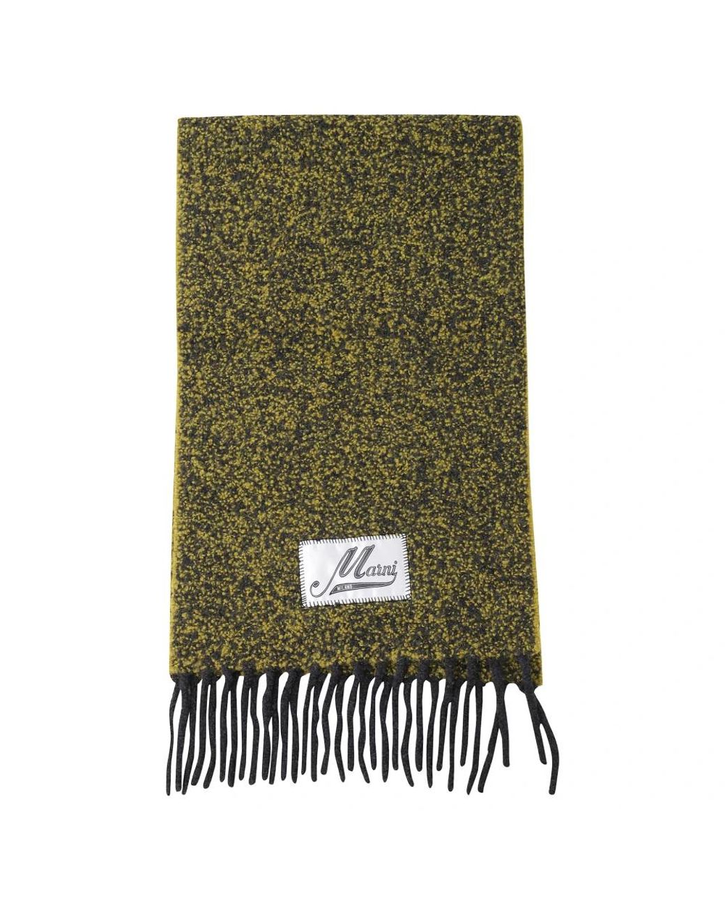 Marni Accessoires ,Groen Logo Sjaal in het Green