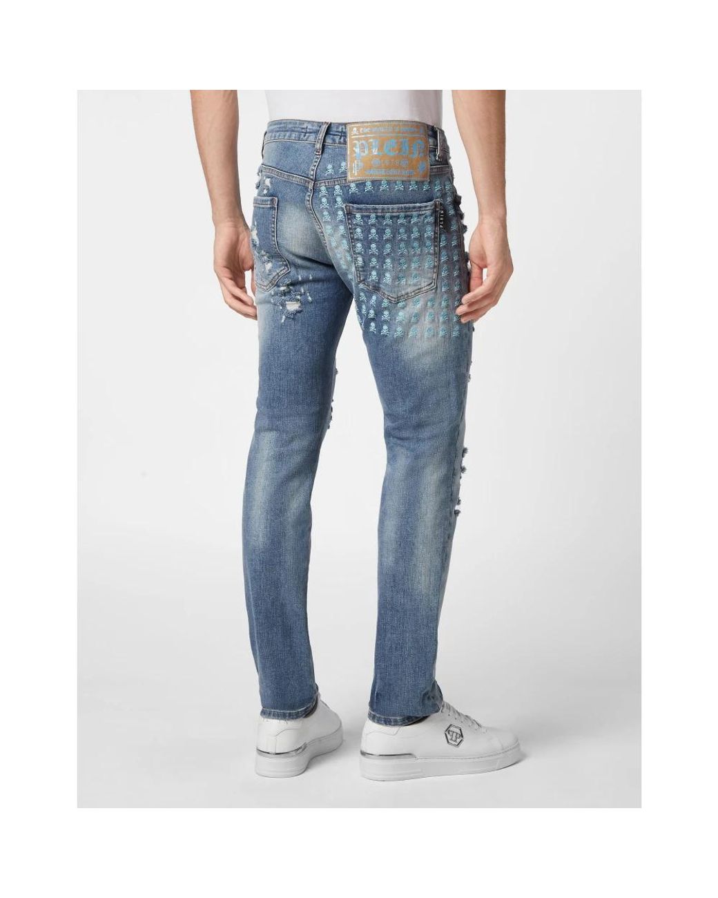 Philipp Plein Blue Slim Fit Jeans for men