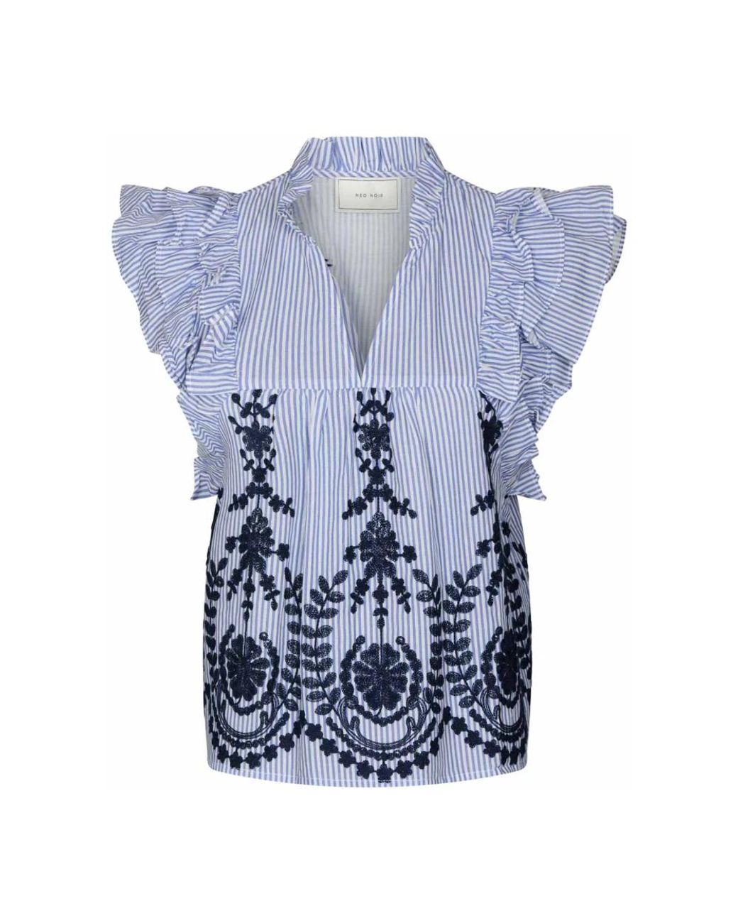 Neo Noir Blouse in het Blue