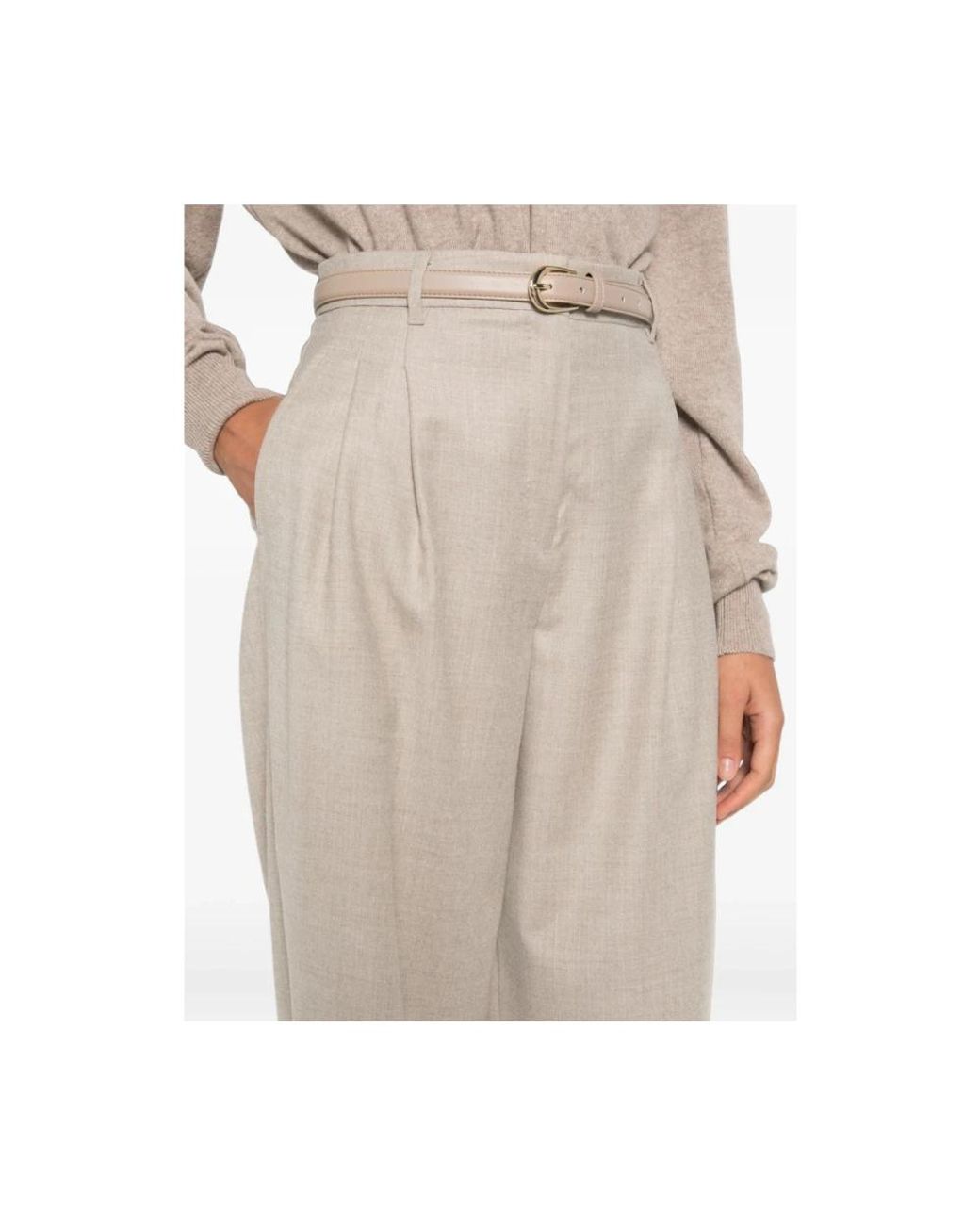 Max Mara Natural Neutrals Trousers