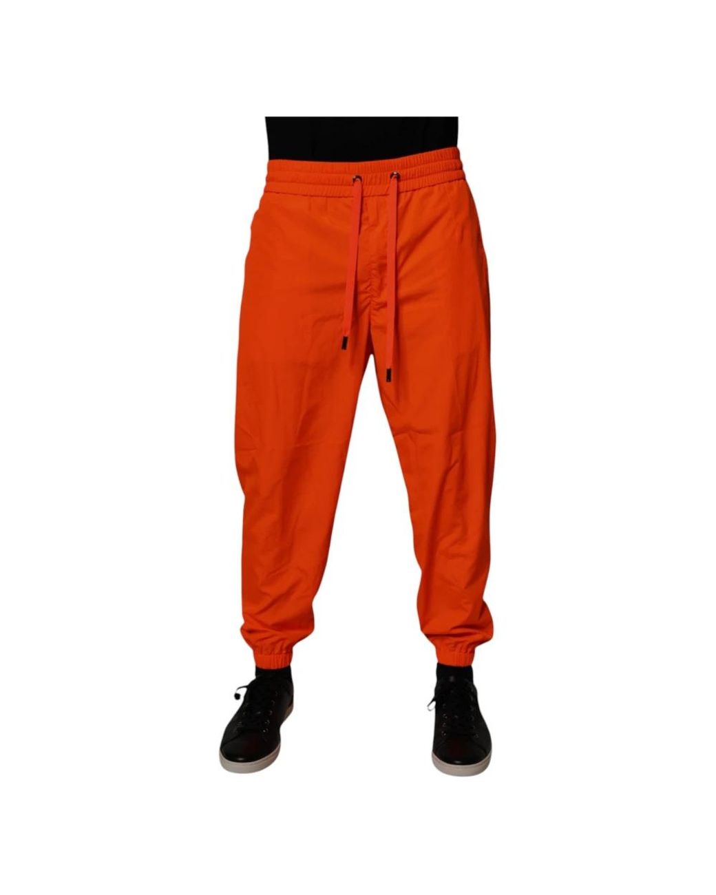 Dolce & Gabbana Broeken ,Oranje ,Polyester Joggingbroek in het Orange voor heren