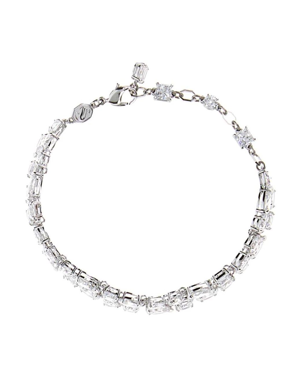 Swarovski Accessoires ,Grijs ,Mesmera Armband in het Metallic