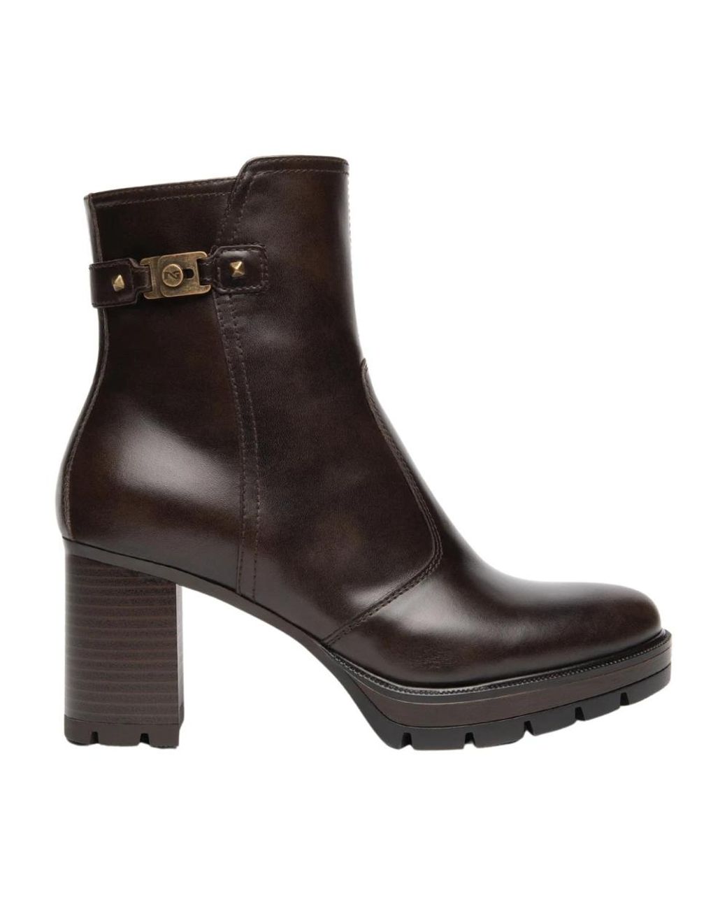 Nero Giardini Brown Heeled Boots