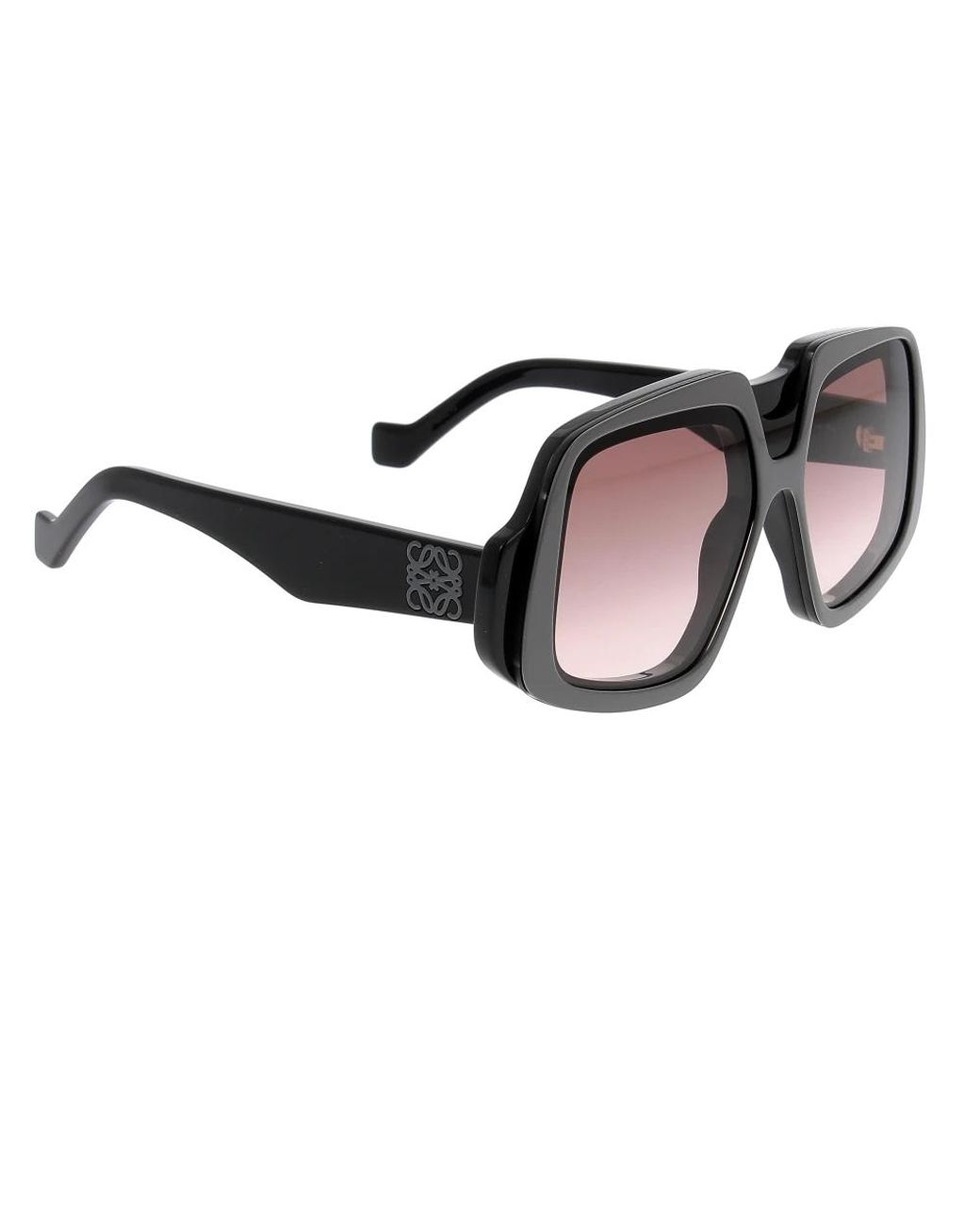 Loewe Accessoires ,Zwart ,Zonnebril in het Brown
