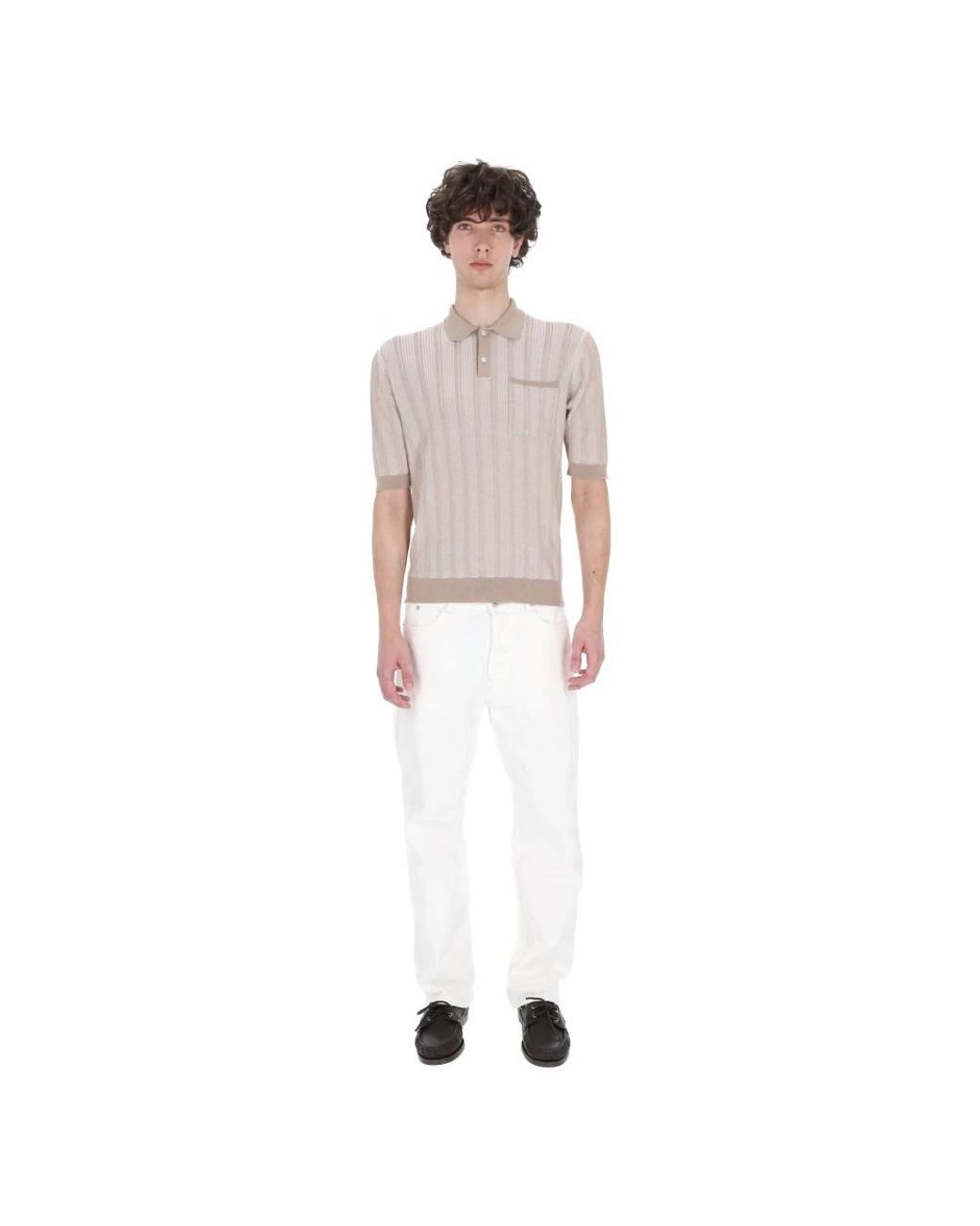 Ballantyne Natural Polo Shirts for men