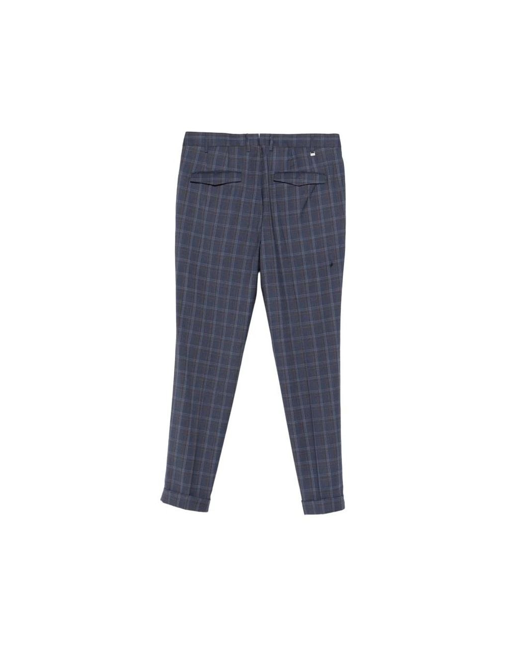 PT Torino Blue Suit Trousers for men