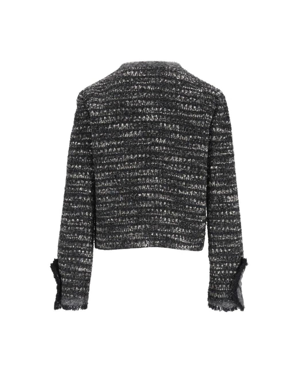 Emporio Armani Black Tweed Jackets