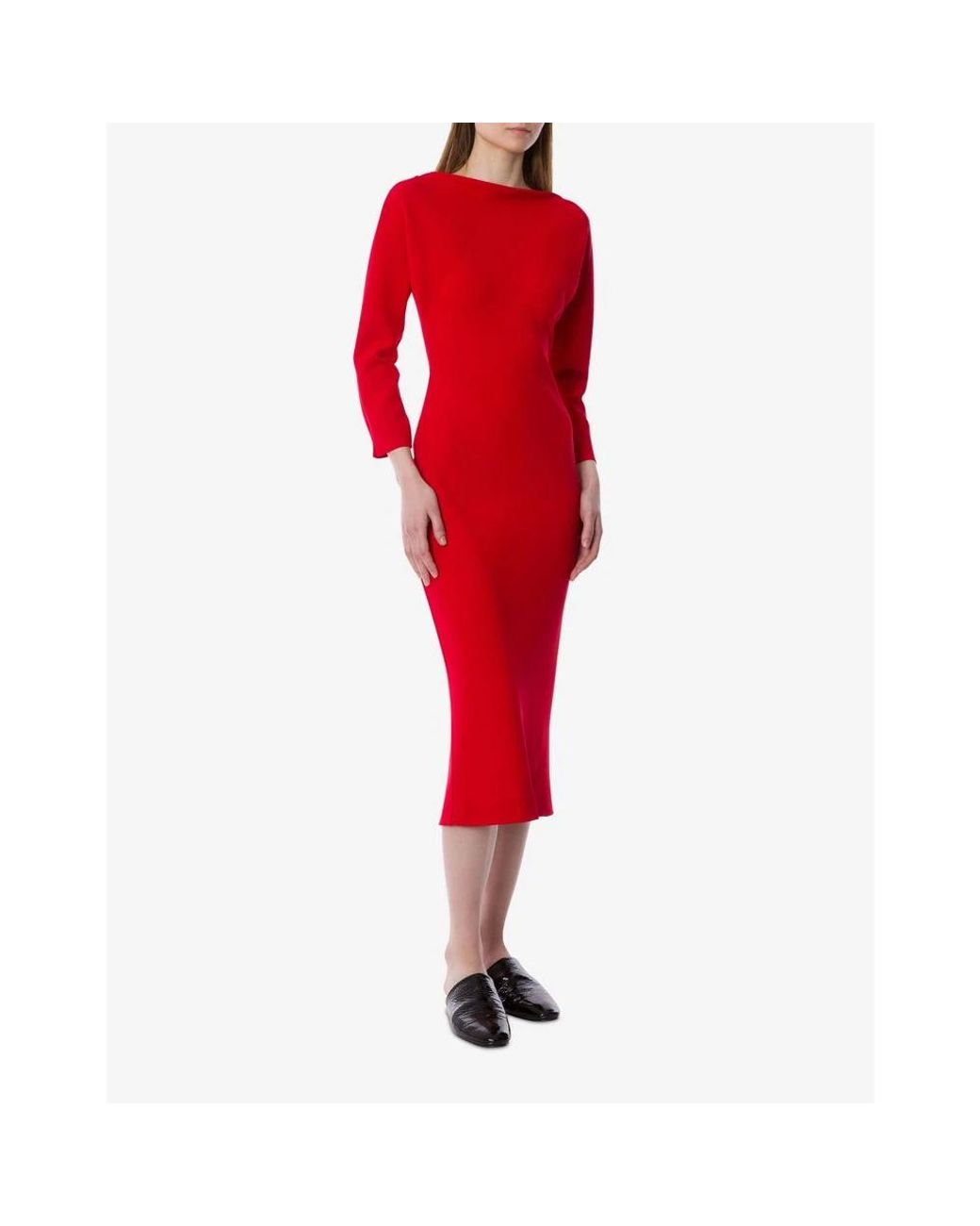 Alberta Ferretti Red Midi Dresses