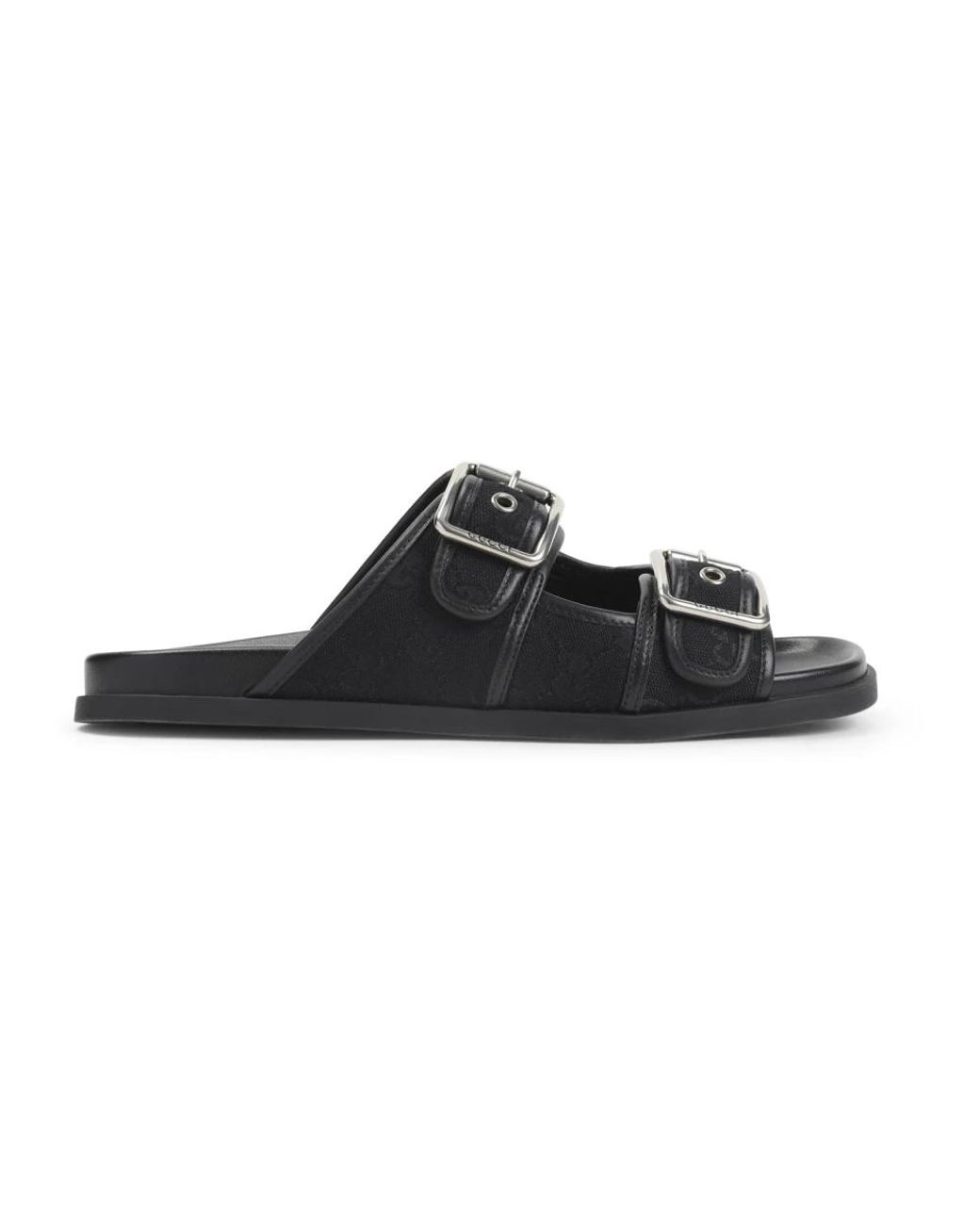 Gucci Black Slip On Sandals for men
