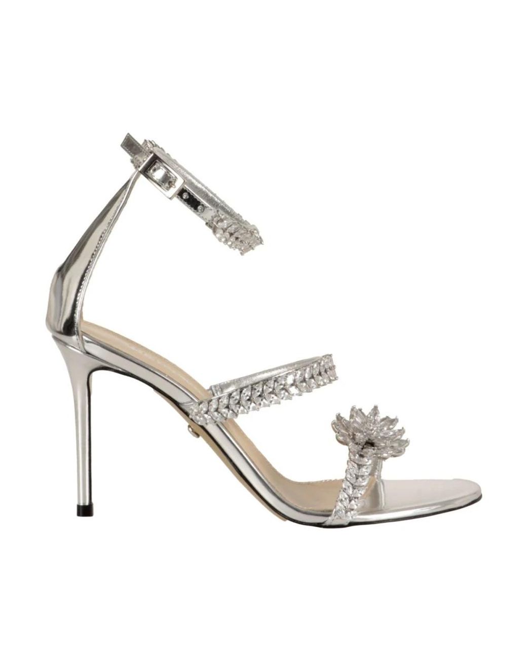 Mach & Mach Metallic High Heel Sandals