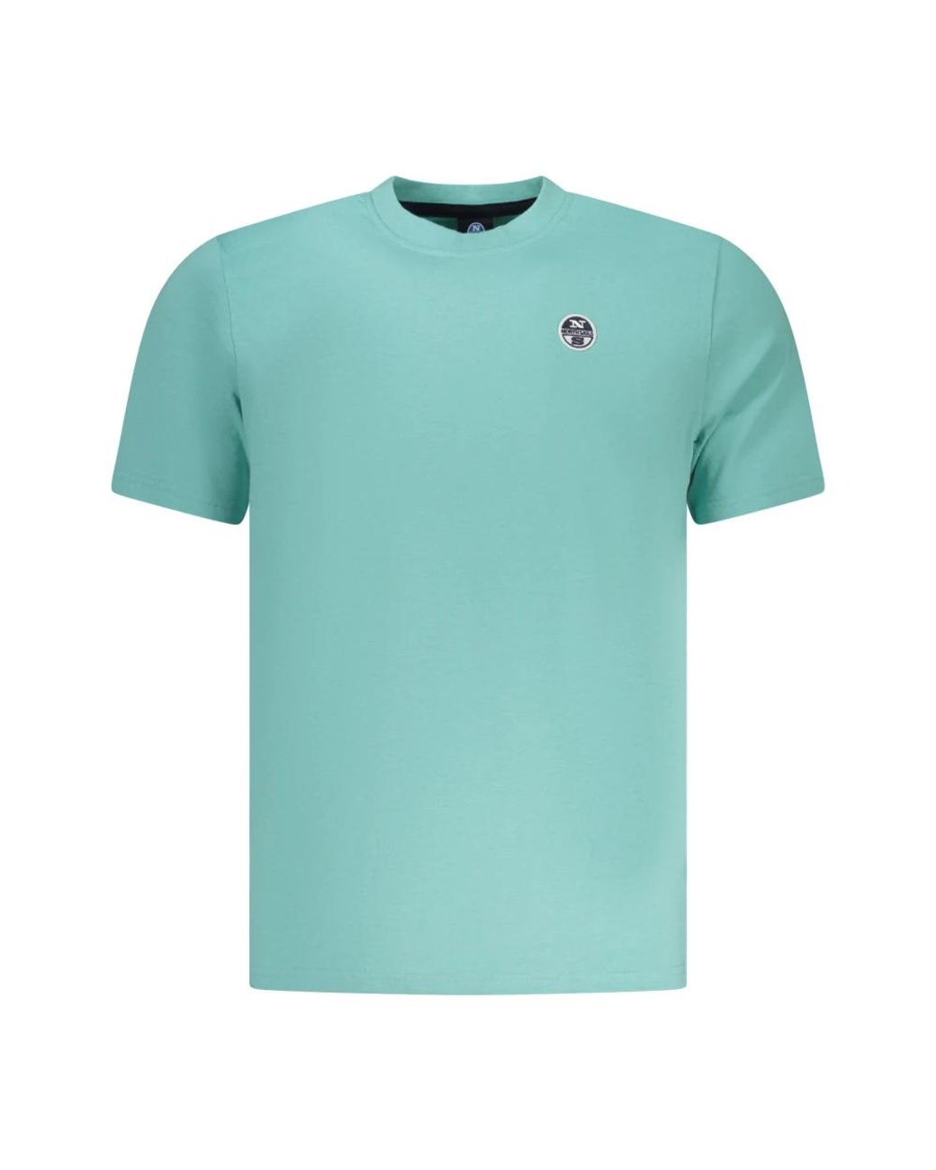 North Sails Tops ,Blauw ,Katoen T-Shirt Met Korte Mouwen in het Blue voor heren