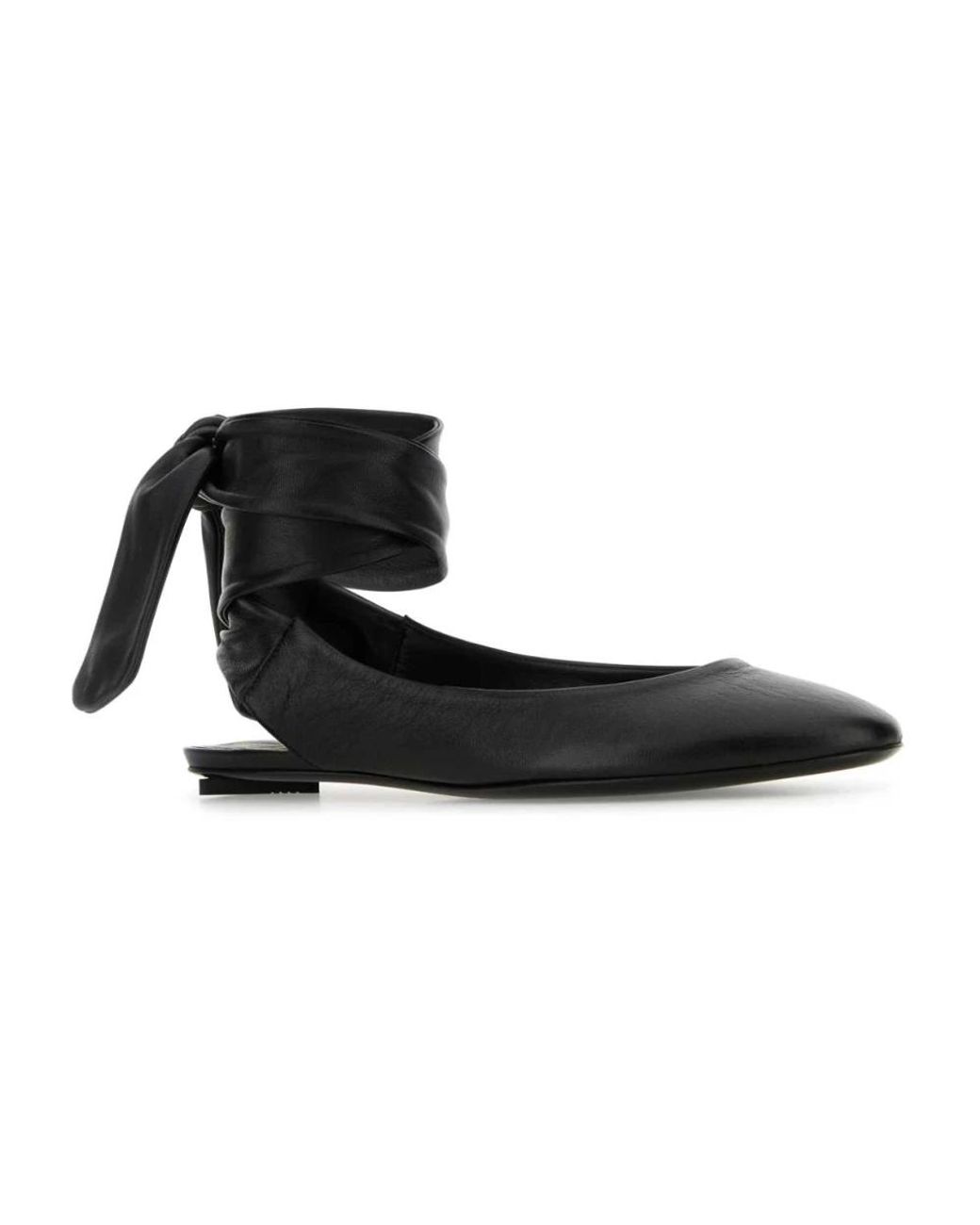 The Attico Black Ballerinas