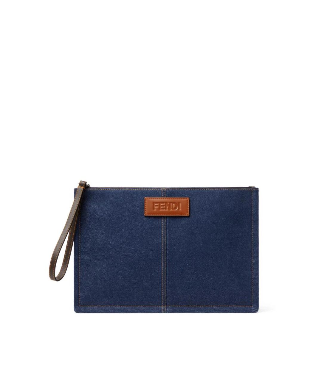 Fendi Blue Clutches