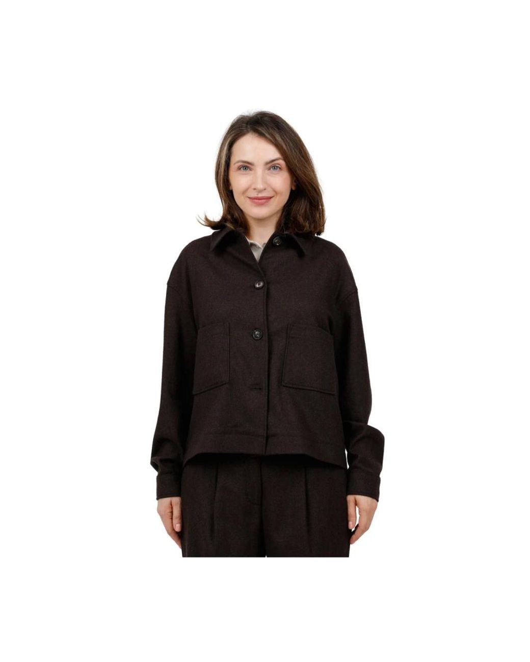 Tweed Jackets Circolo 1901 de color Black