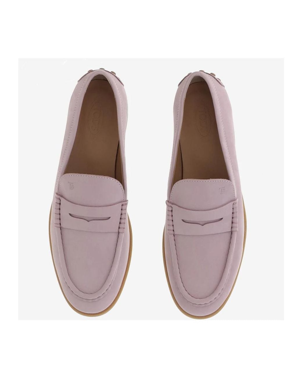 Tod's Purple Loafers