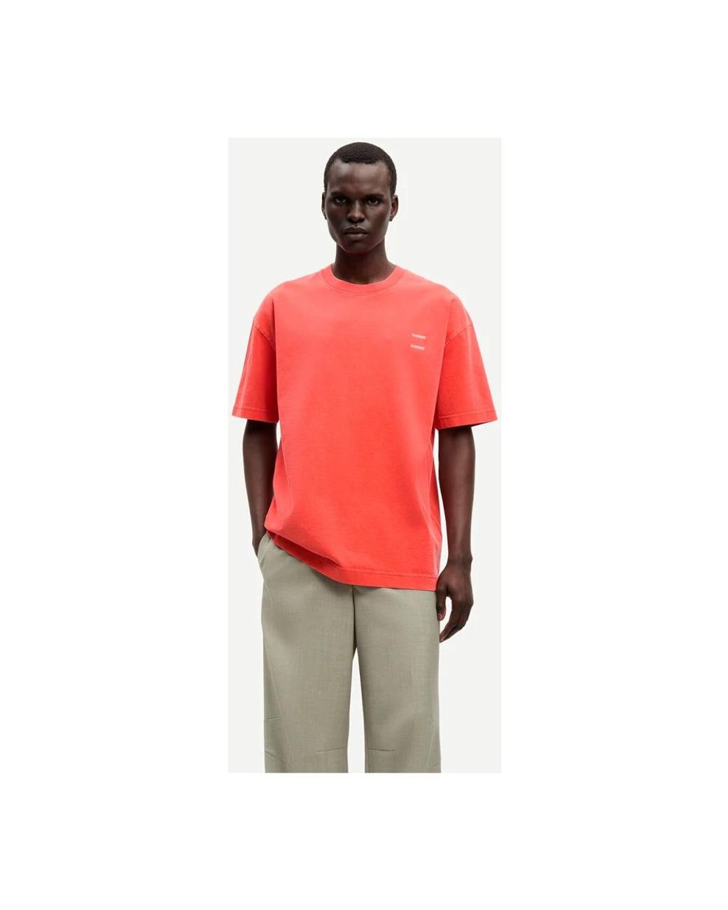 T-Shirts Samsøe & Samsøe de hombre de color Red